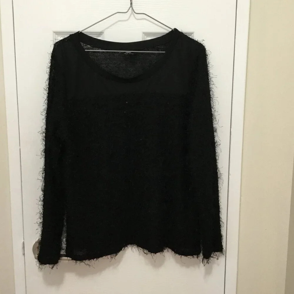 Chic vintage inspired  black top sz 12 us